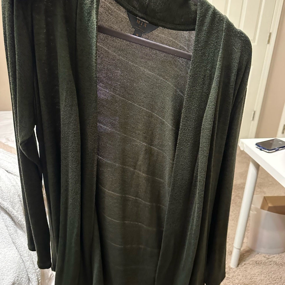 Mix Dark Green Women's Cardigan